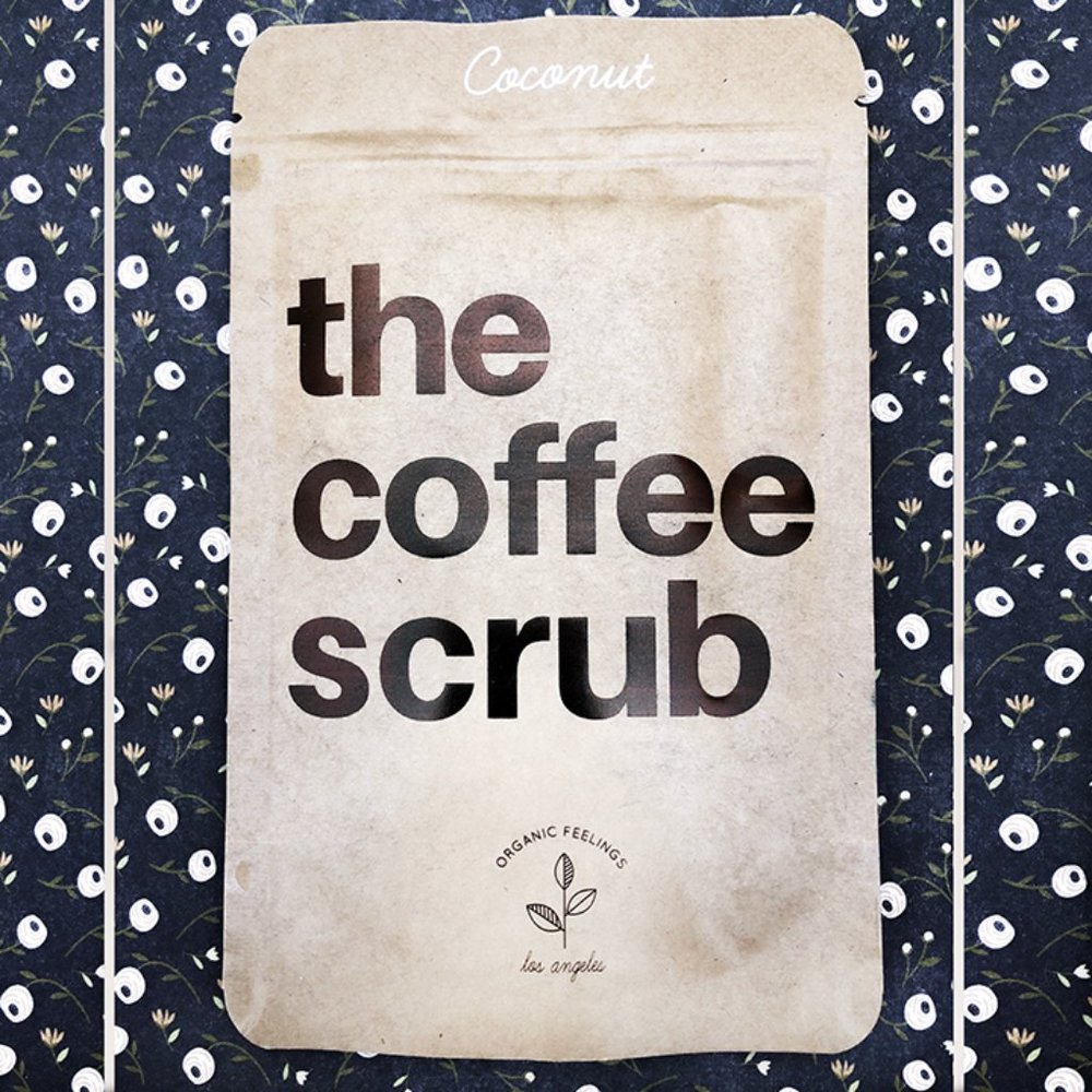 Coconut Coffee Scrub in Coconut